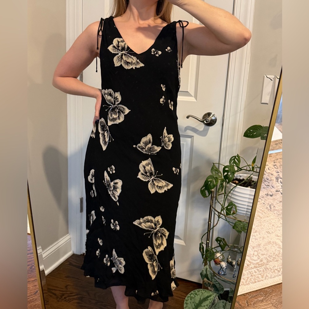 Black Butterfly Maxi Dress